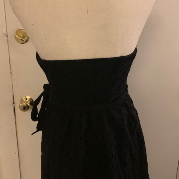 Express Black Eyelet Lace Strapless Mini - Picture 5 of 6
